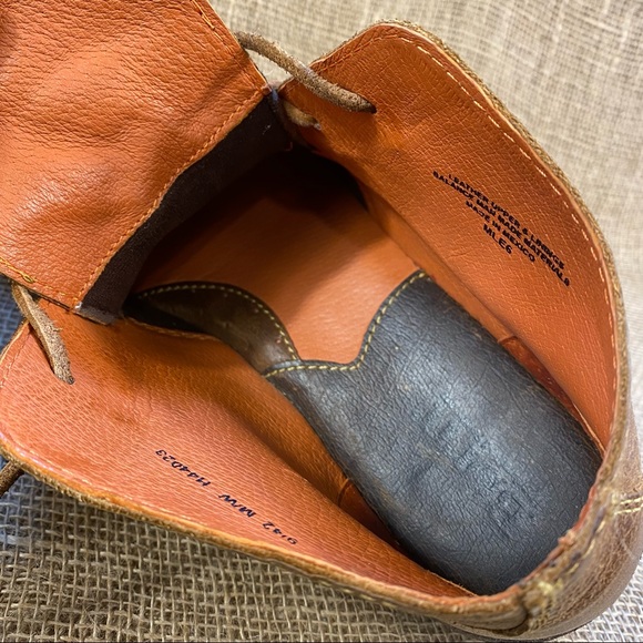 🛑SOLD🛑  Born Boot Shoes Chukka  Leather Lace Up Brown Men's Size 9 M - Picture 7 of 13